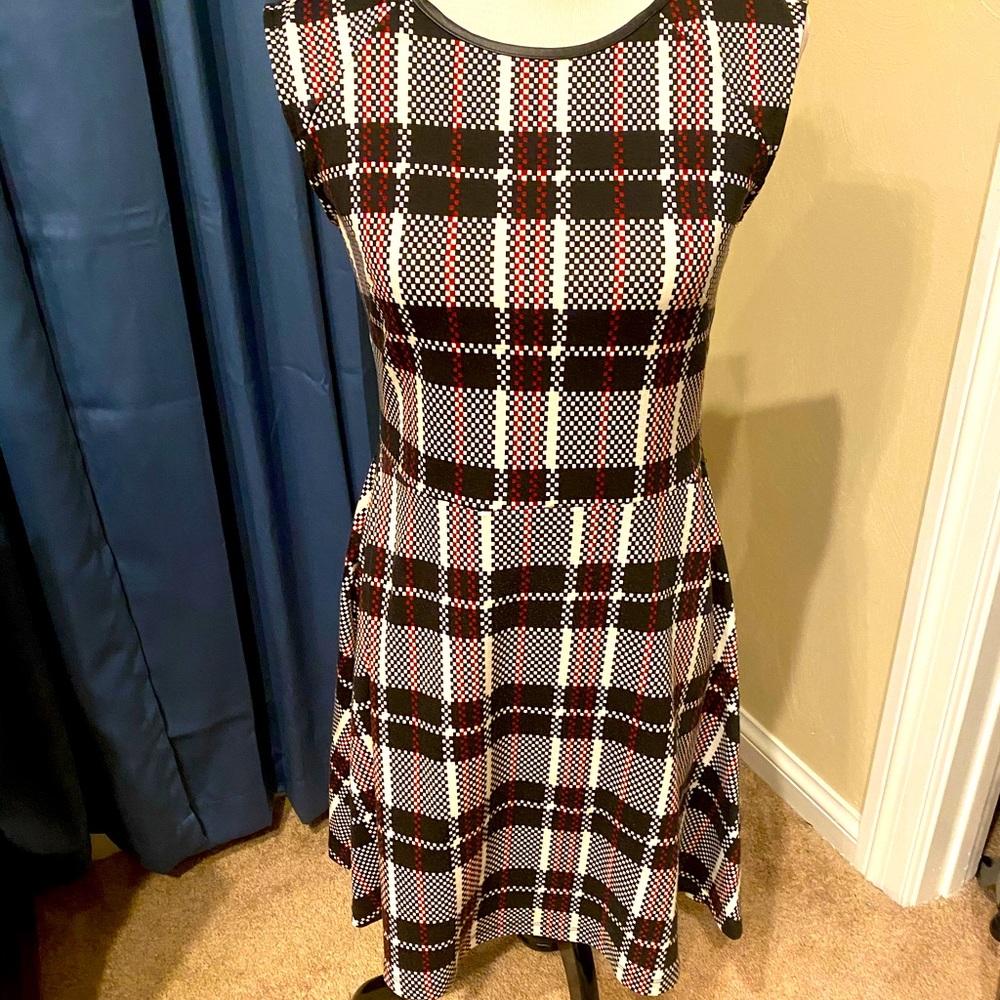 Jules & Leopold Fit and Flare Plaid Dress